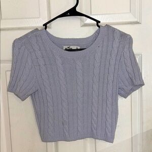 Hollister Lavender Cable Knit Sweater